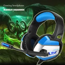 DPRUI New Earphone For PS4 Bass Cuffie Gaming per PC Computer Adapter Need Headset With Microphone LED Lights Gaming Headphones