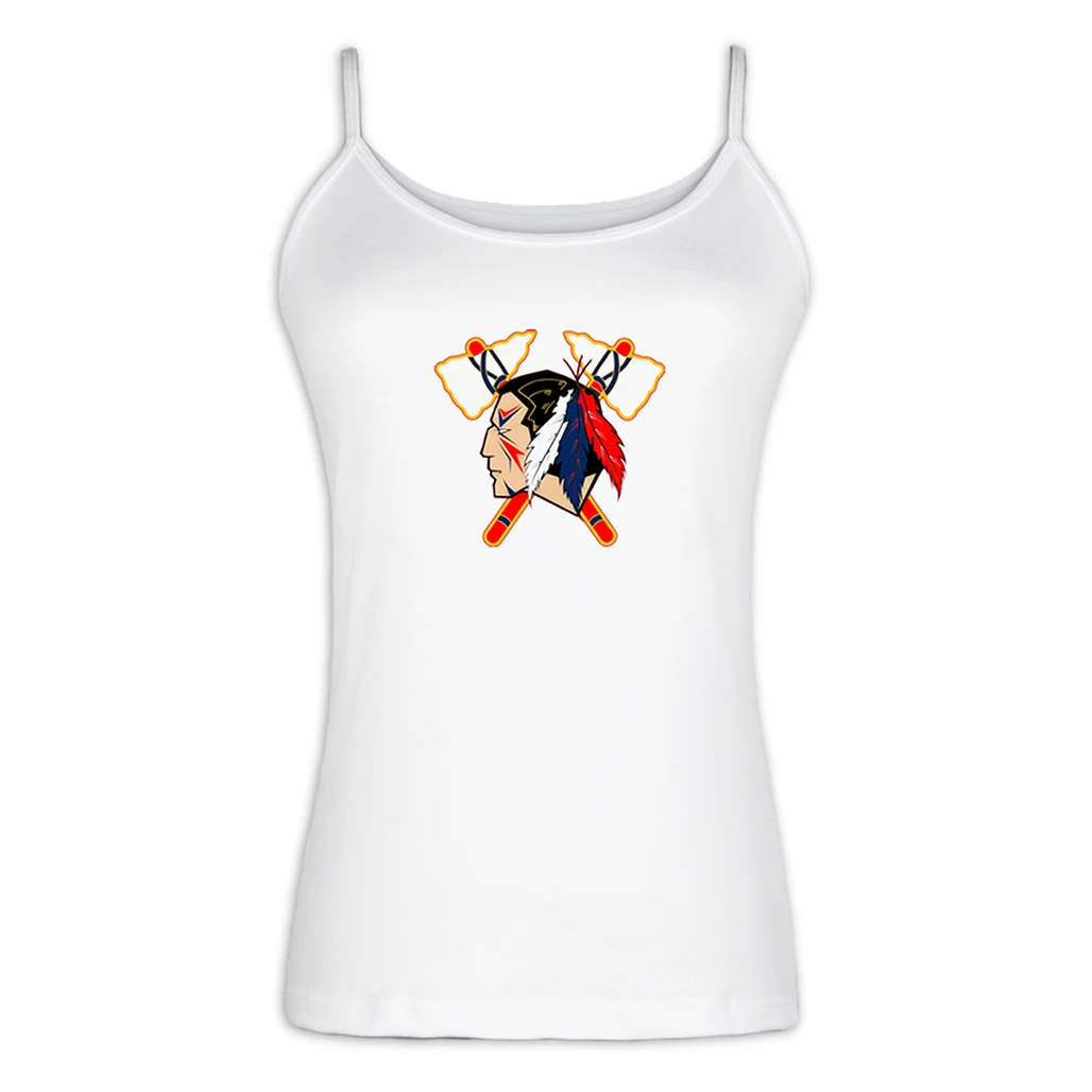 American Indian Skeleton Tomahawk Print Camisole Cool Personality Fitness Tank Top for Lady Girl Femme Fashion Cotton Women Tops