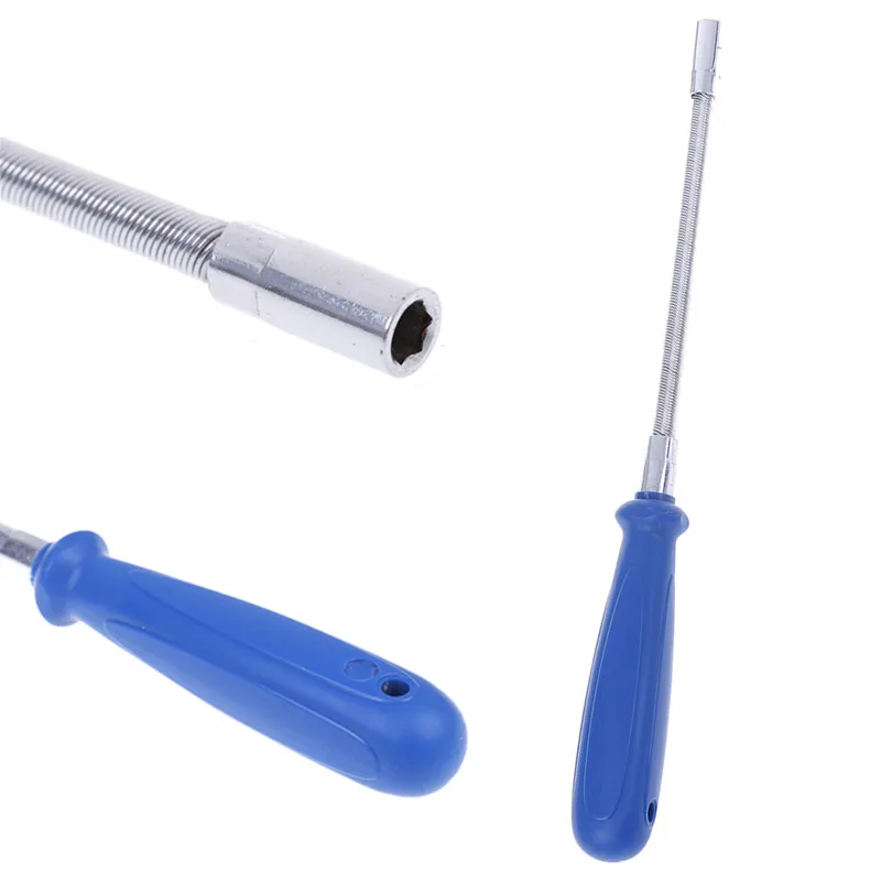 1pc Multifunctional Non-slip Socket Screwdriver Flexible Hex Flex Manual Socket Screw Driver Hand Tools Screw Head 7 Mm