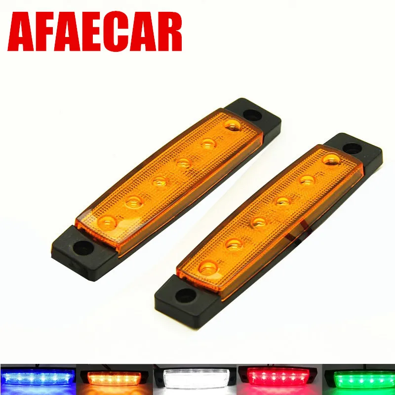 

2pcs 12v 24v Truck Tail Lights Side Marker for Lorry Trailer SUV Lamp