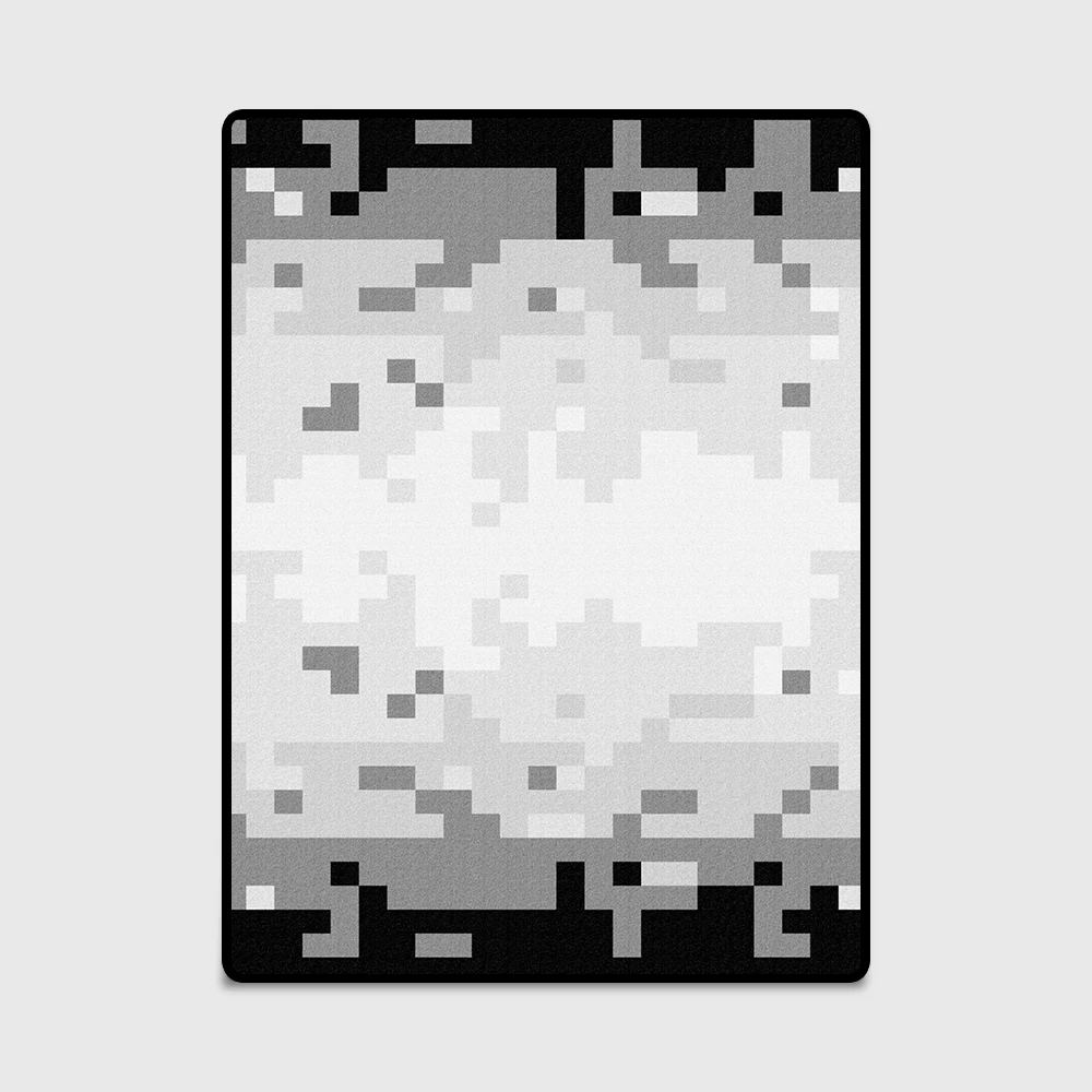 Fashion Modern Black Grey Shading Digital Mosaic Door/Foot Mat Living