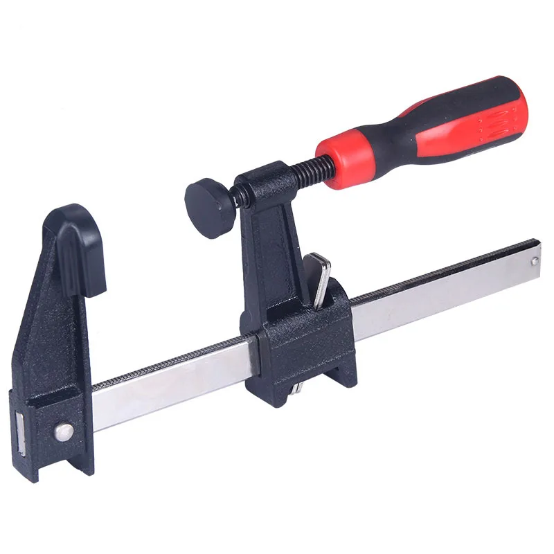 

G1 2pcs 6 Inch Quick Ratchet Release Speed Squeeze Wood Working Work Bar Clamp Clip Kit Hand Tool
