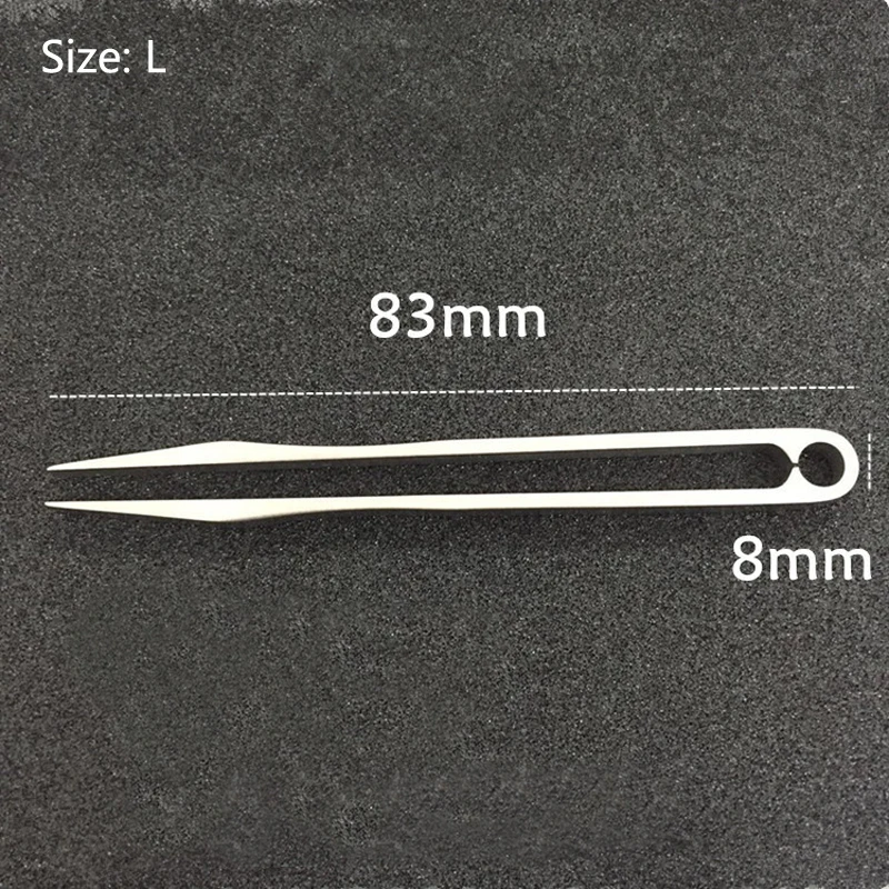 S/M/L Синий титановый сплав TC4 Пинцет EDC Мини гаджет легкий небольшой зажим для пинцета портативный серебряный зажим для наружного использования Инструменты