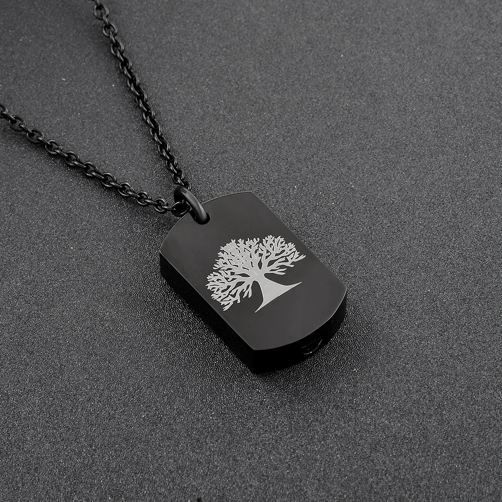 IJD9801 Solitaire Metal Memorial Ash Keepsake Urn Ashes Pendant