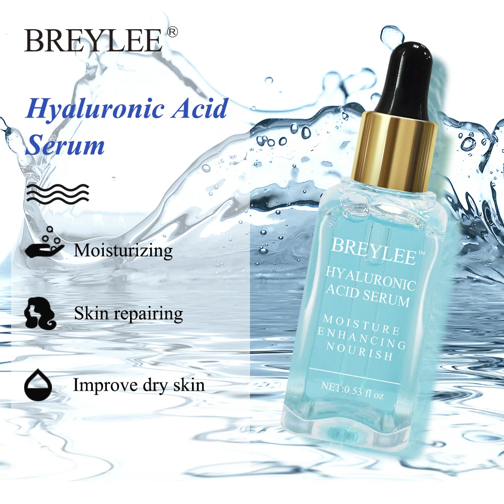 

Hot Sale BREYLEE HA Hyaluronic Acid Serum Facial Moisturizing Essence 100%natural Ingredients Careskin Nourishing Ageless Beauty