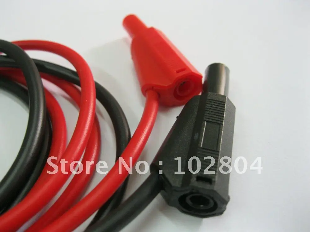 

Safety protection Banana Plug to Banana Plug Silicone Cable High Voltage 2 Colors Brand New HOT Sale 20 Pcs Per Lot