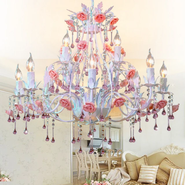 Chinese Romantic Chandelier Past Flowers And Lanterns Living Chinese Romantic Chandelier Past Flowers And Lanterns Living Room Lamp Chandeliers Crystal Dining Bedroom