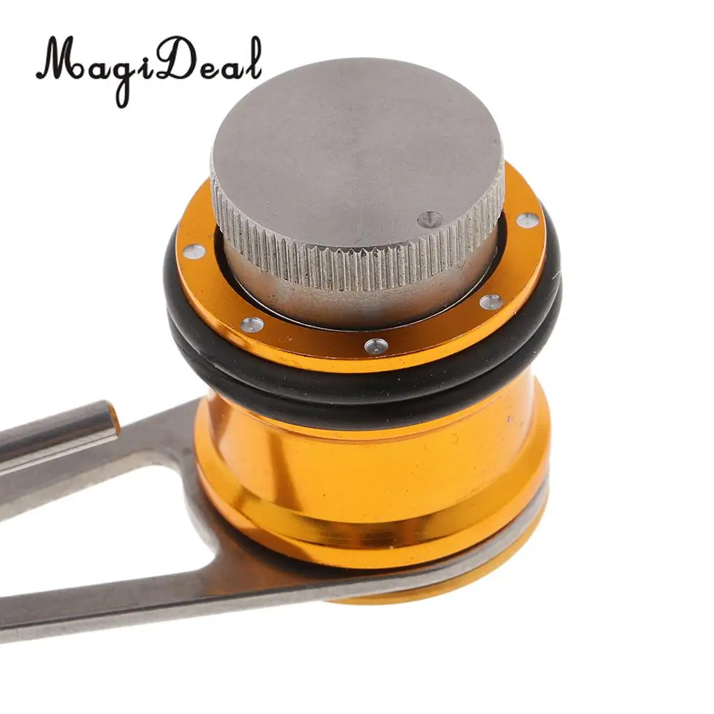 MagiDeal Bobbin Knotter PE Line Leader Line Knot Tying Tool Jigging Knots with quick adjusting disk-drag for making PR serving
