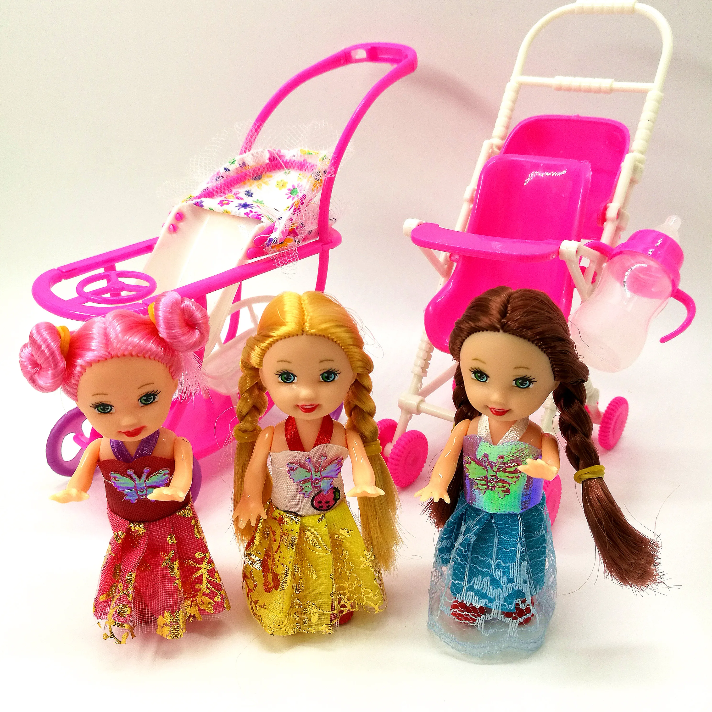 حار بيع دمية الأثاث الأطفال اللعب منزل مجامع الحوامل دمية طفل عربة الحضانة لعب كيلي الفتيات هدية ل باربي