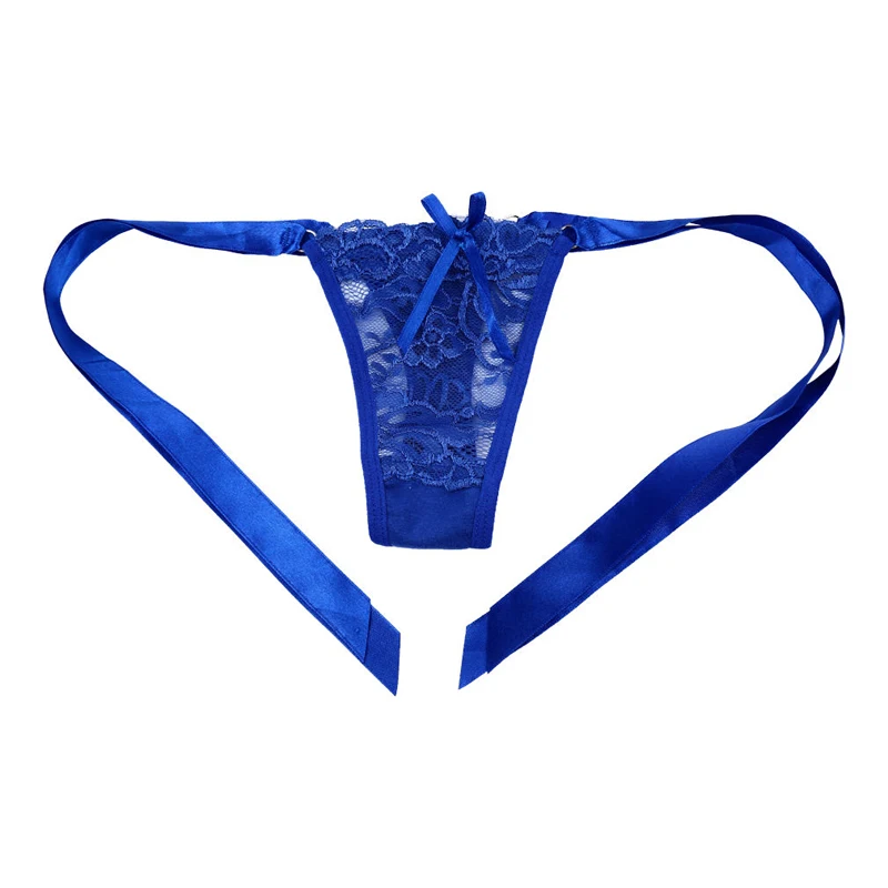 Женское нижнее белье кружевные трусы с бантом и низкой талией|underwear underwear|underwear