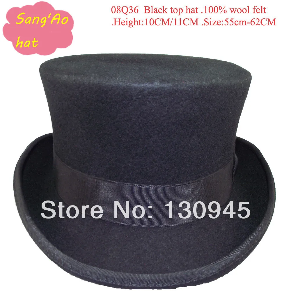 wholesale perfect felt top hats for school and magician for wedding