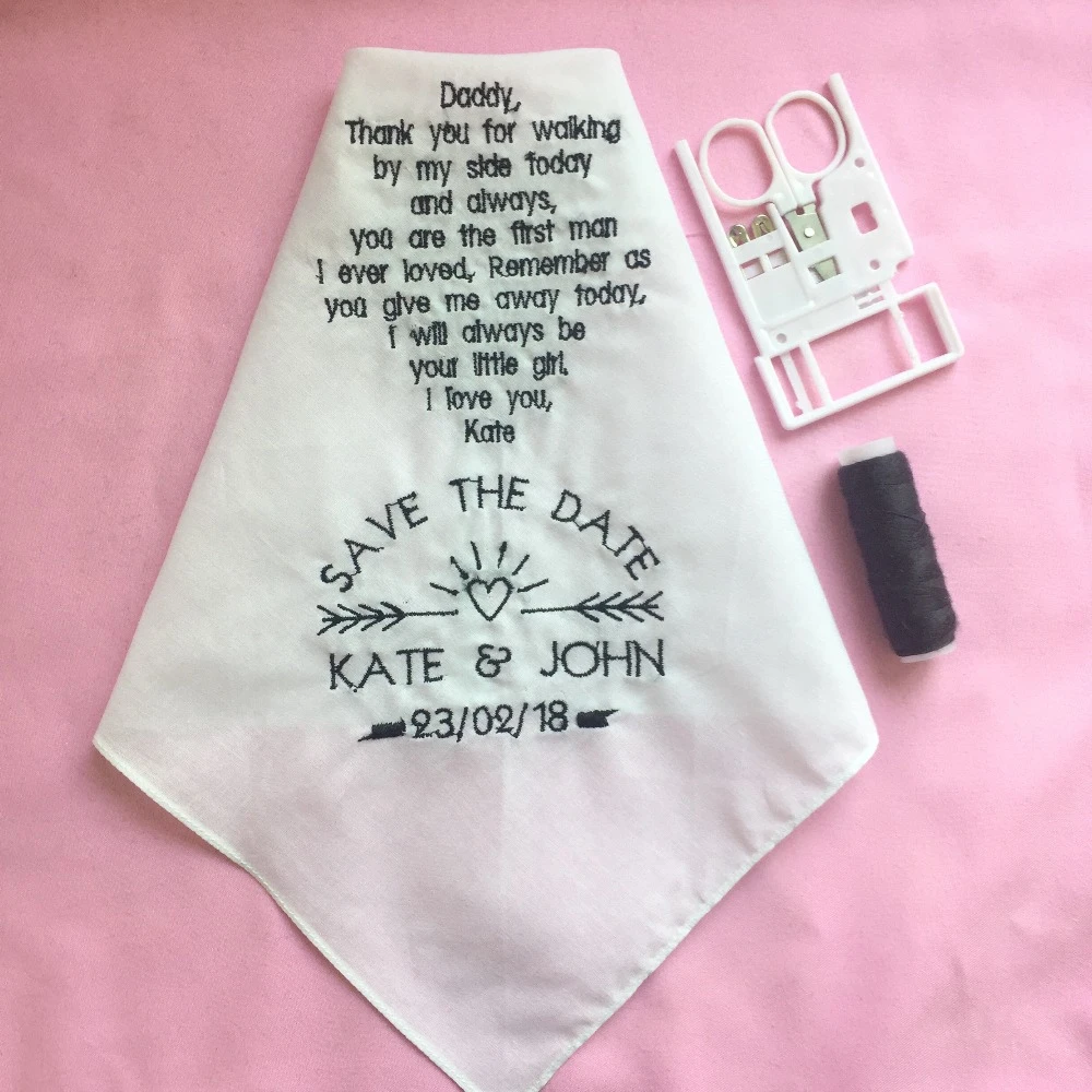 personalized handkerchief for dad