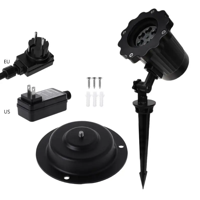 

Waterproof LED Stage Light AC100-240V Laser Snowflake Pattern Projection Lamp