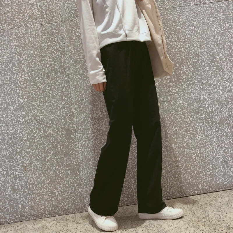 Women's Clothing Autumn New High Waist Pants Wide Leg