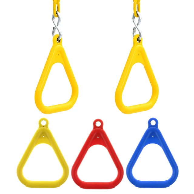 3pcs Swing Bar Rings Set - Backyard Outdoor Gymnastic Ring, Monkey Ring, Climbing Ring and Obstacle Ring 1