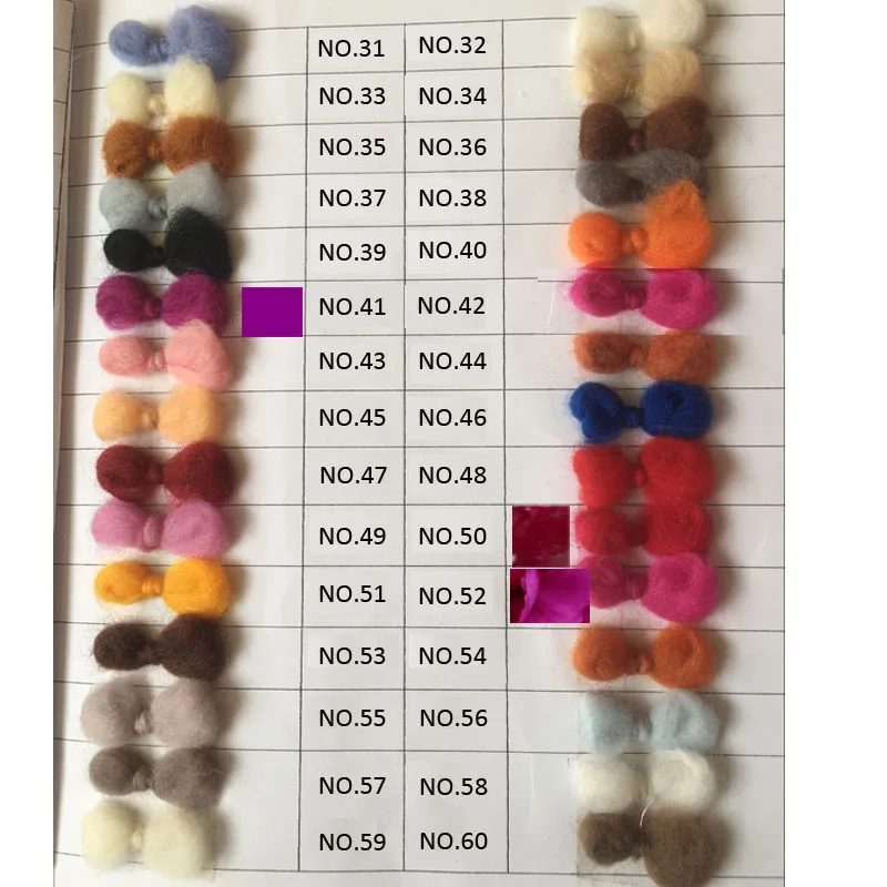 WFPFBEC 70s Australia COMBED 100% WOOL fiber merino diy wool for neddles felting 50g 100g 200g 300g 500g 1000g NO.56