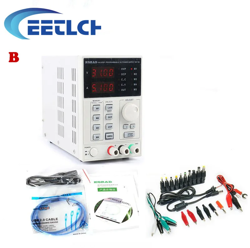 

60V/3A KORAD KA6003P High precision Programmable Adjustable Digital DC POWER SUPPLY R232 and USB Connect computer 220V