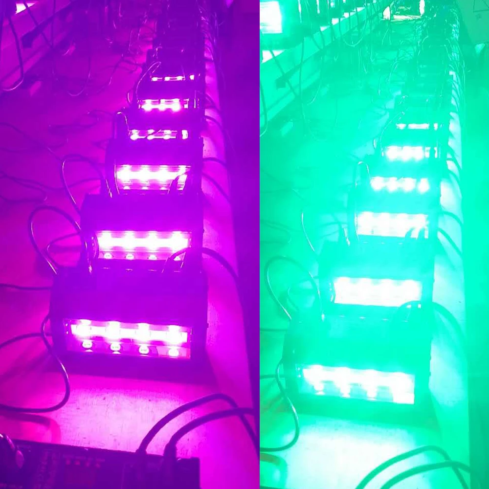 Светодиодный 100 Вт DMX 512 RGB Стробоскоп диско светильник s профессиональное