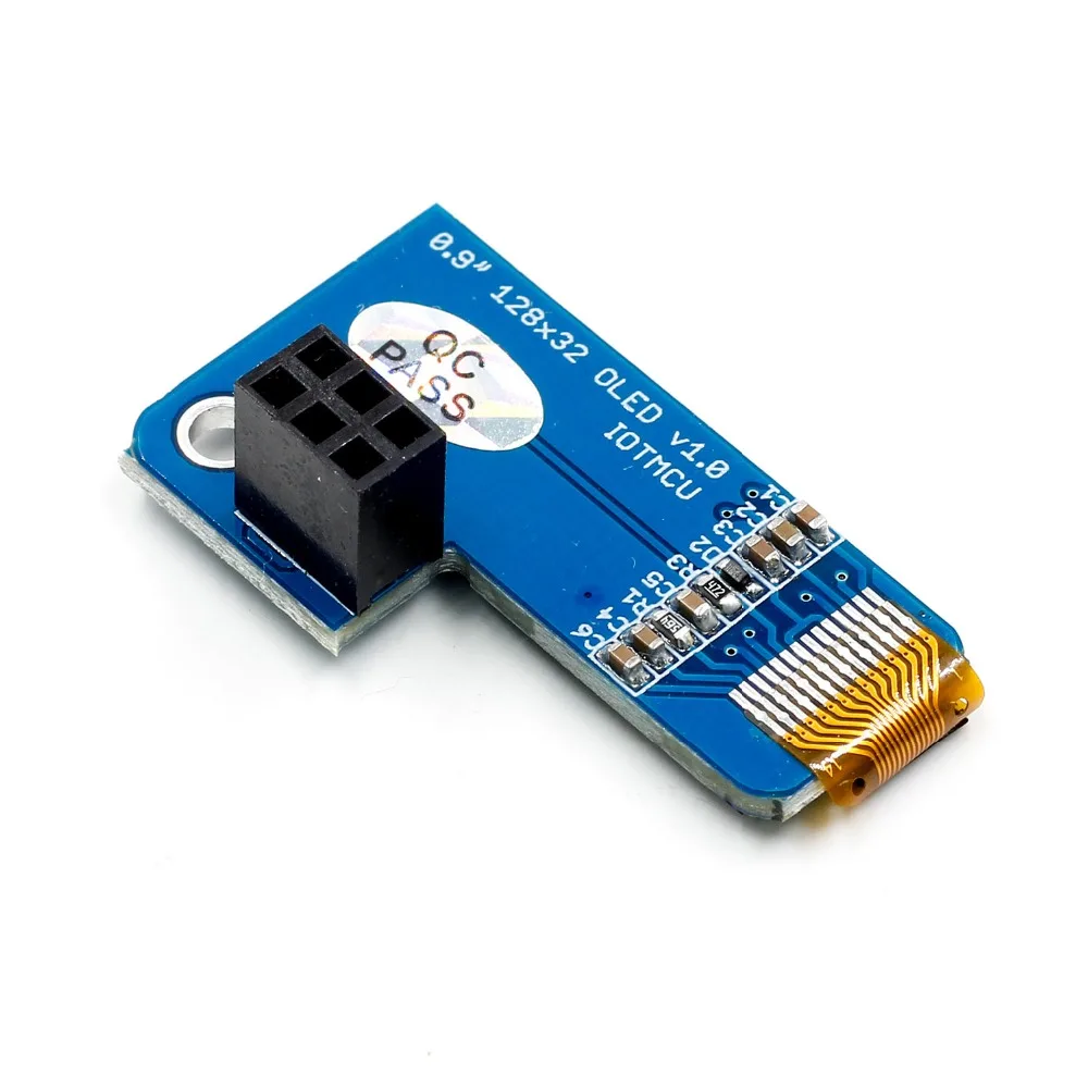 PiOLED I2C 0 91 дюйма OLED 128x32 SSD1306 синий для RPI Raspberry Pi 1 B + 2 3 и Zero|Интегральные схемы| |