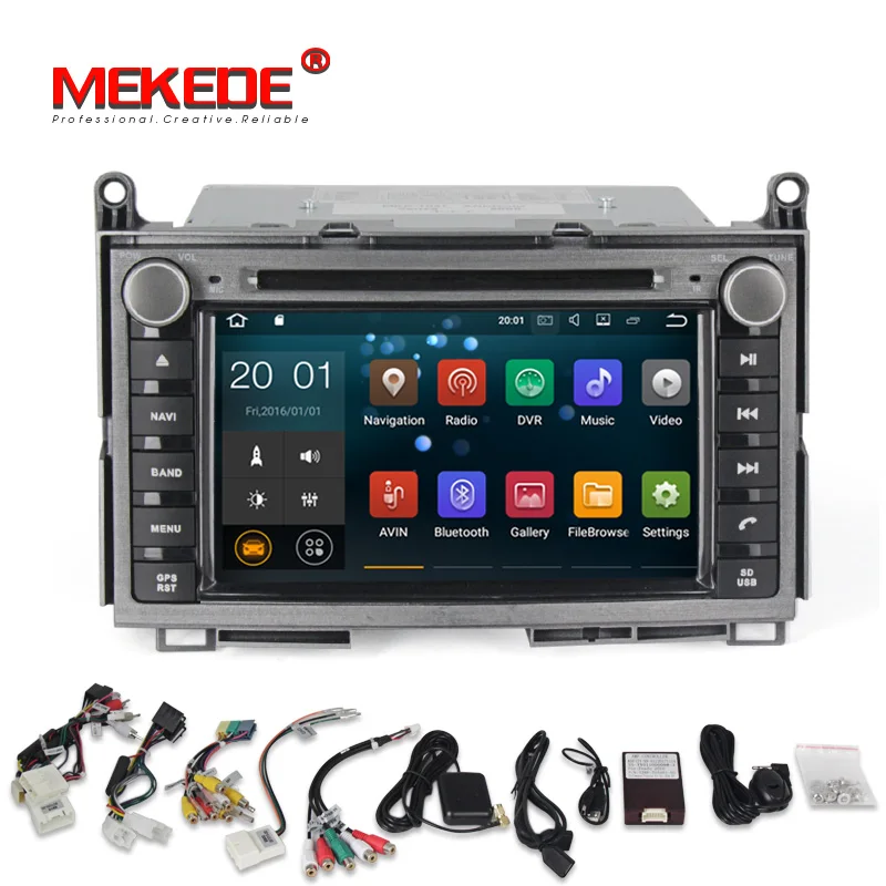 Clearance Quad Core 2G RAM 16G ROM Android 9.0 car dvd player GPS navigation Radio Stereo for toyota venza 2008-2014 with wifi BT 3G 5
