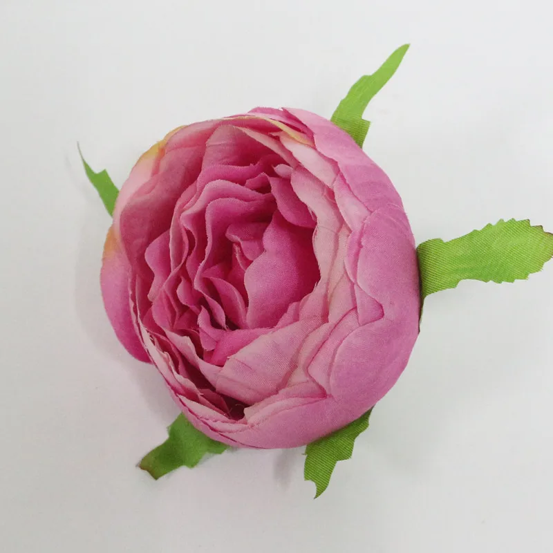 Flone 7cm High Quality Artificial Peony Flower Heads DIY Silk Flower Head Fake Flowers Wedding Home Party Decor Art Flores (6)