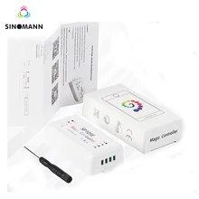 SP105E Bluetooth WS2811 WS2812B светодиодный музыкальный контроллер SP107E SK6812 RGB/RGBW APA102 SP110E WS2801 Пиксели светодиодные полосы DC5V-24V