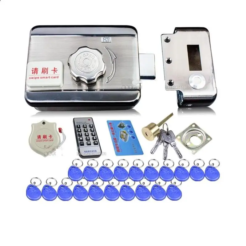 Electronic access control lock Electronic integrated RFID Door Rim lock