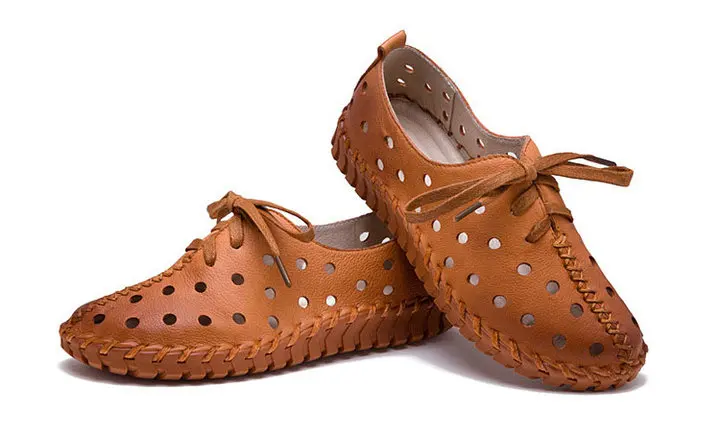 Sneakers Casual Women Flats Shoes Summer Women Hot Authentic Leather Comfortable Shoes For Female Footwear (10)