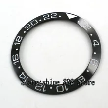 38 мм черный керамический ободок белых следов вставка для 40 мм sub часы