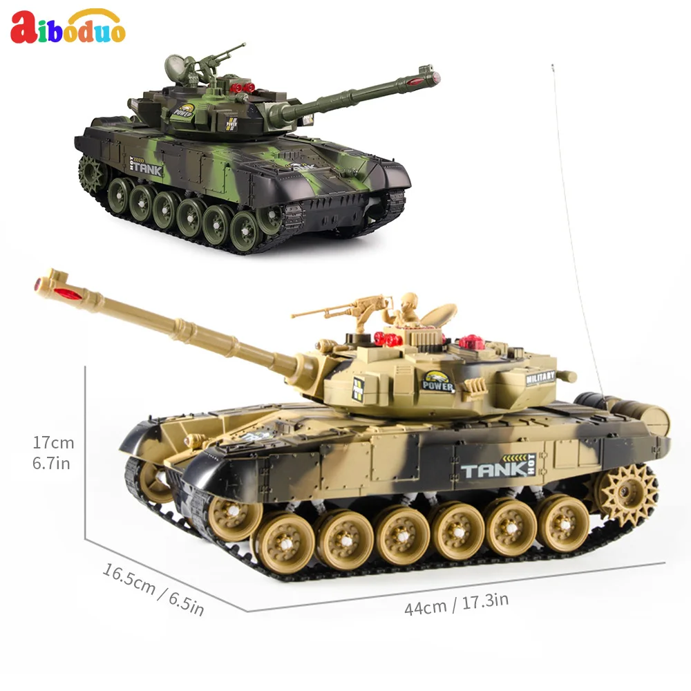 

RC Tank 24Mhz Charge RC Battle Tank Cannon Remote Control ConfrontationTank Model Rremote Toys for Boys Gift