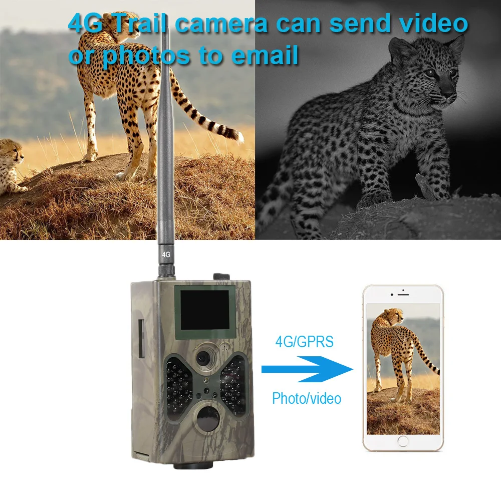Фотоловушка 16 Мп 4G фотоловушка для охоты электронная почта MMS GSM 1080P функция