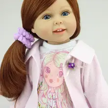 Стиль, полностью виниловая 18 дюймовая кукла для девочки, для продажи, детские игрушки, куклы принцессы ручной работы для девочек, подарок для ребенка, развивающие игрушки