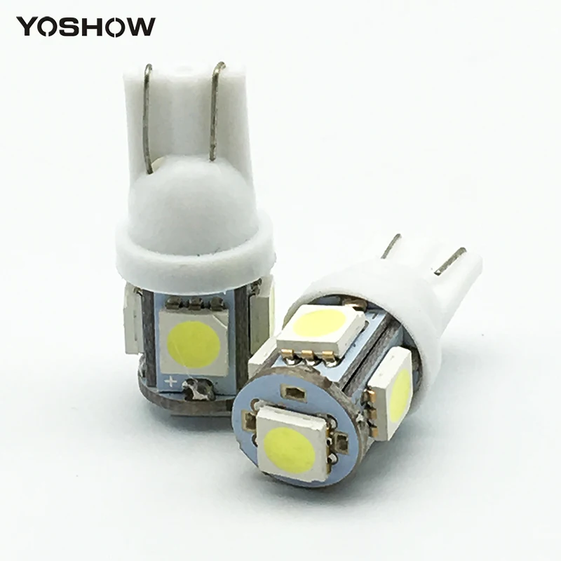 

Big Promotion 500X T10 194 168 W5W 5050 5 SMD Car C5W C10W 5W5 LED Light Bulb Dome Clearance Parking Indicator Reading Lamps 12V