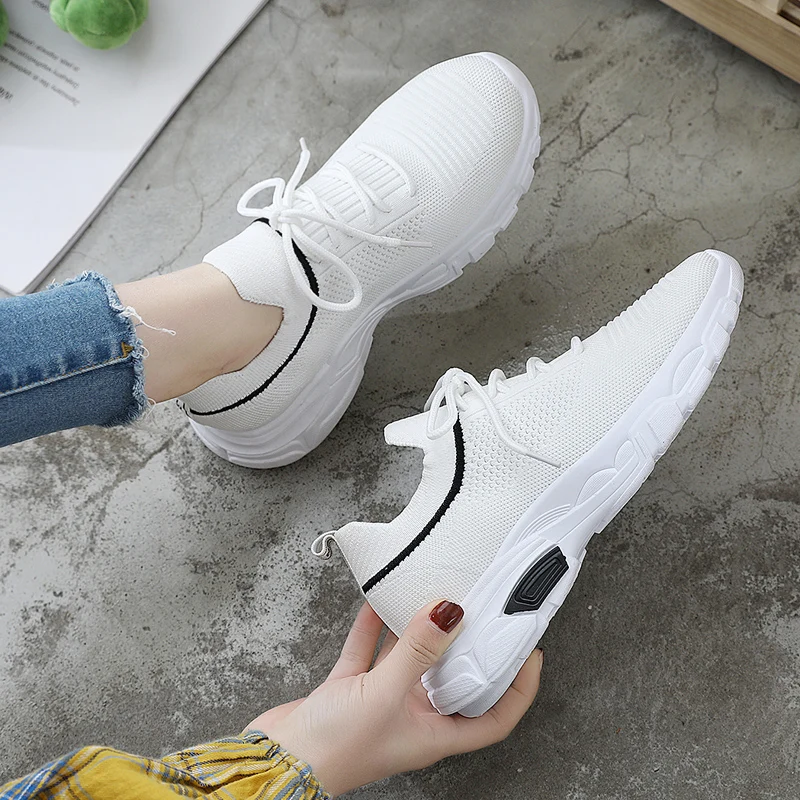 

2019 New Spring Summer Shoes Woman Sneakers White Platform Trainers Women Casual Shoes Tenis Feminino Womens Sneaker