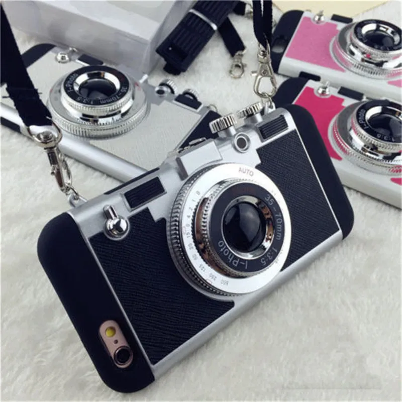 

Luxury Retro 3D Camera Style Pattern Hard PC Shockproof Protective Phone Back Case Cover For iPhone X 5 5S SE 6 6S Plus 7 8 Plus