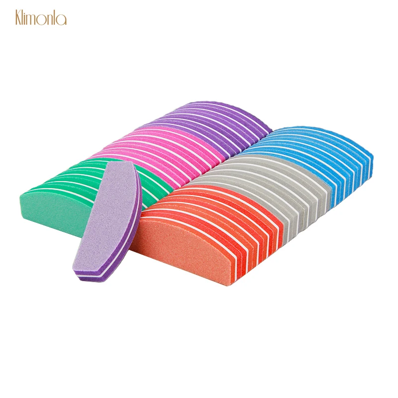 

50pcs Sponge Nail File Professional Nail Art Tools 100/180 Sanding Buffer Blocks Gel Polish Manicure Tools For DIY