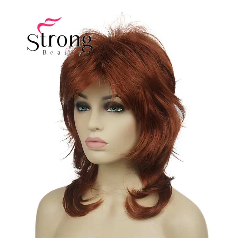StrongBeauty 16 дюймов длинный блонд пушистый шип Перманентный полный синтетический