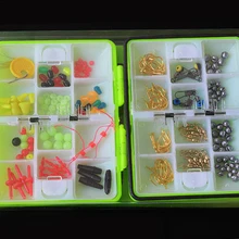 JOSHNESE набор инструментов для рыбалки набор аксессуаров для рыбалки набор рыболовных крючков свинцовые бусины колокольчики защелки с коробкой портативный