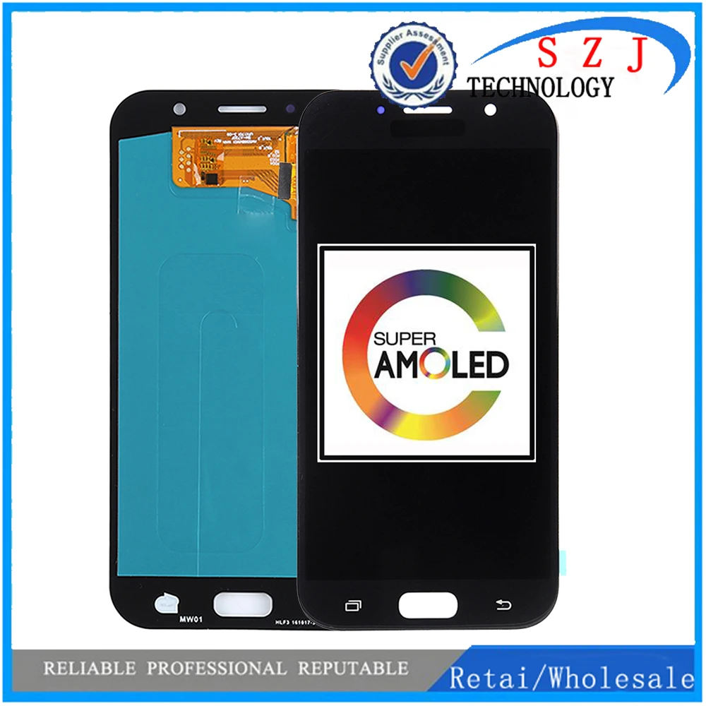 

Super AMOLED LCD For Samsung Galaxy A7 2017 A720 A720F SM-A720F LCD Display Touch Screen Digitizer Assembly