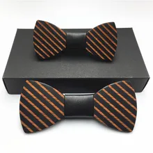 Комплект для Отца и Сына, милый деревянный лук для мальчиков, галстук и мужской галстук, Детский Тип «Бабочка», цветочные галстуки-бабочки, деревянный галстук-бабочка для девочек и мальчиков