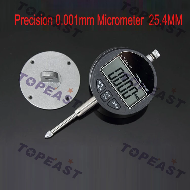 

0.001mm Micrometer 0-25.4MM/1"Digital Dial Indicator High Precision 0.00005" Electronic micron Indicator Gauge With Retail Box