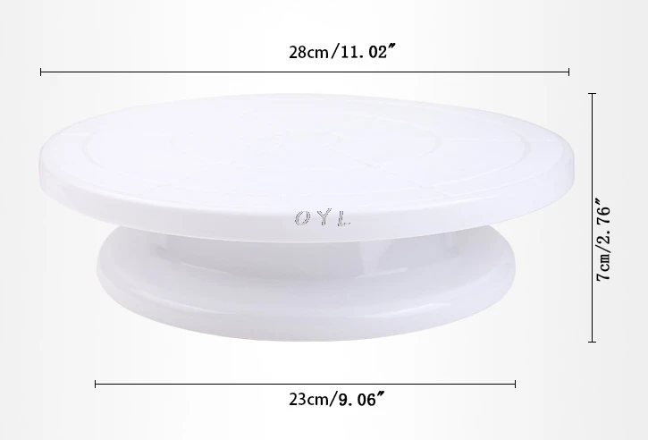 1" вращающаяся тарелка вращающаяся для украшения торта поворотный стол кухонный стенд