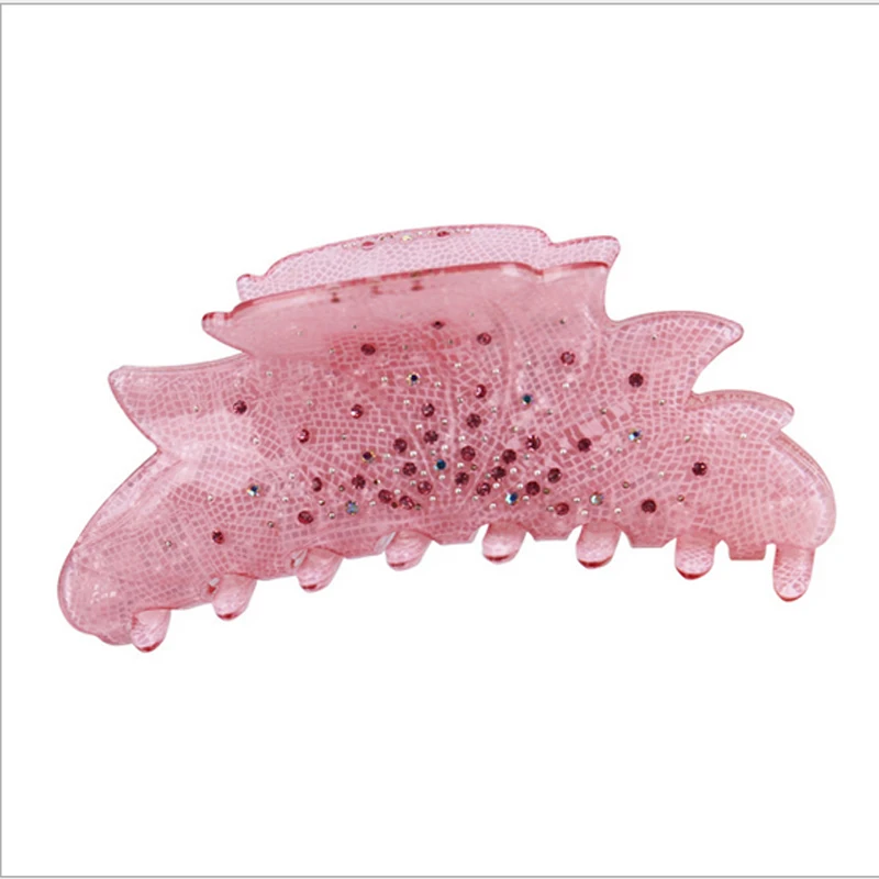 

Large Size rhinestone hair claws cellulose acetate hair clips Tiara crab for womon large hair accessories for long hair Jewelry