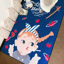 Прямоугольный водонепроницаемый коврик для гостиной ковер мультяшный коврик для помещений походный матрац нескользящий ковер детский игровой коврик Противоскользящая ткань