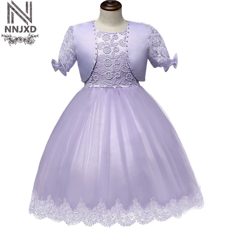 Lace Little Princess Girl Dress Children's Costumes For Girl Kids Party Clothes Baby Birthday