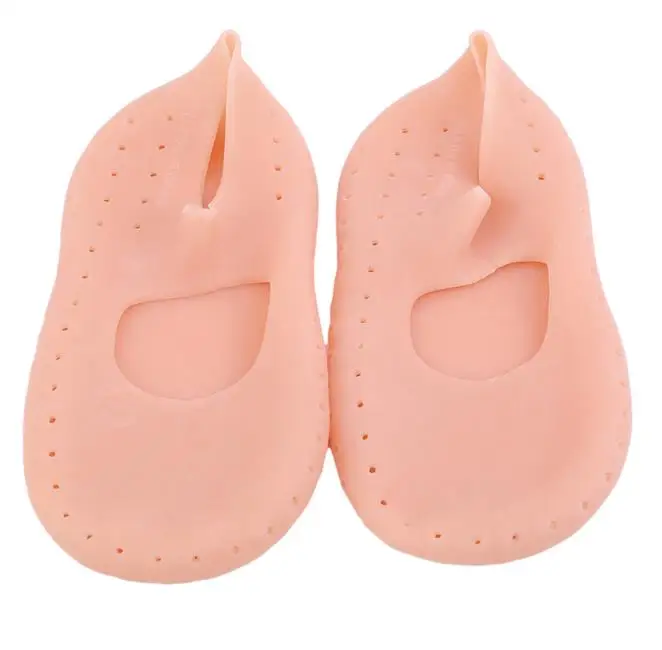 Calcetín herramienta de Gel de silicona para el cuidado de los pies Protector de los pies alivio del dolor agrietado Eliminación de la piel hidratante calcetín transpirable
