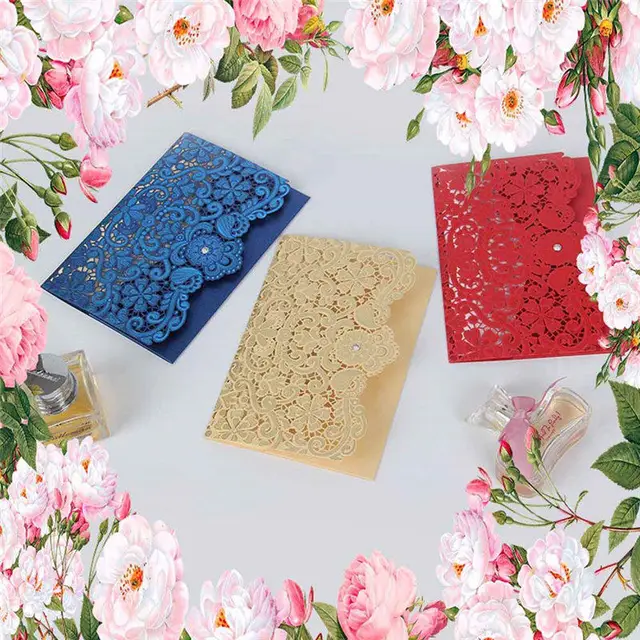 1pc table place card envelopes laser cut wedding birthday place card envelopes