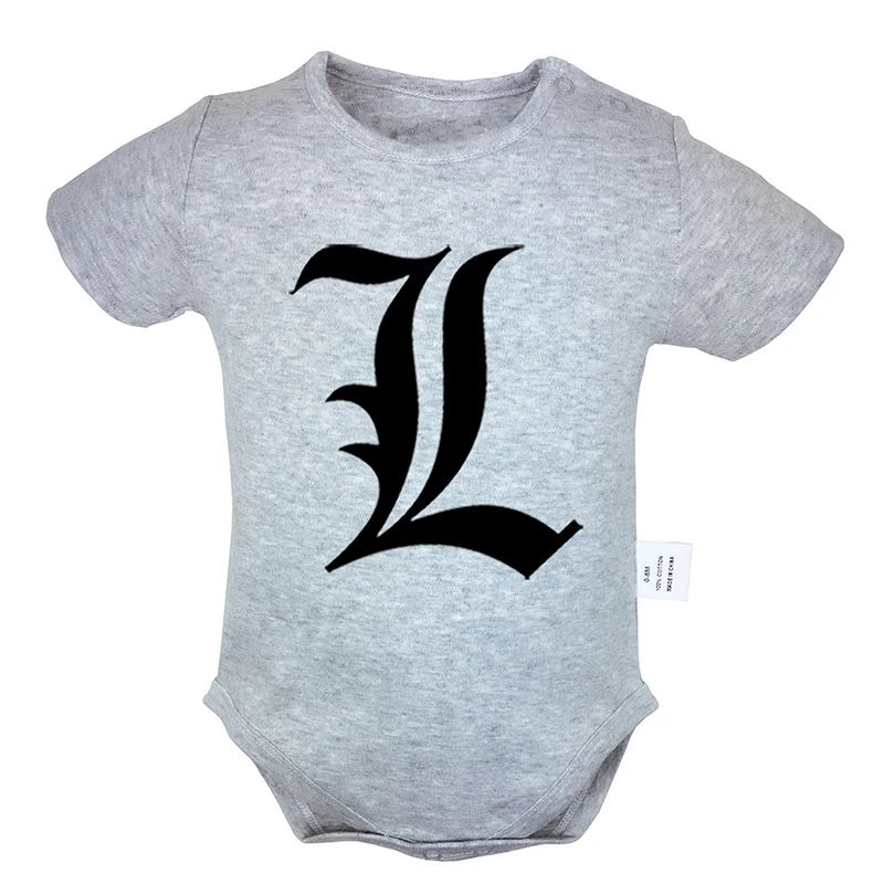 Anime Note De Mort Symbole Imprime 6 24m Nouveau Ne Bebe Fille Garcons Vetements A Manches Courtes Barboteuse Combinaison Tenues 100 Coton Ete Ensemble Aliexpress
