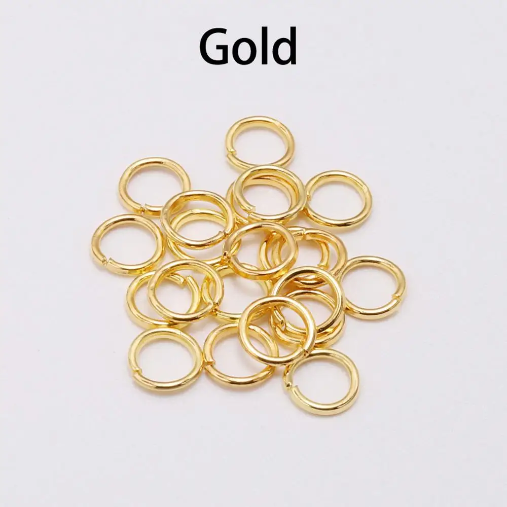 Rose Gold Open Jump Rings - Jewelry Making Connectors (Bulk Pack)
