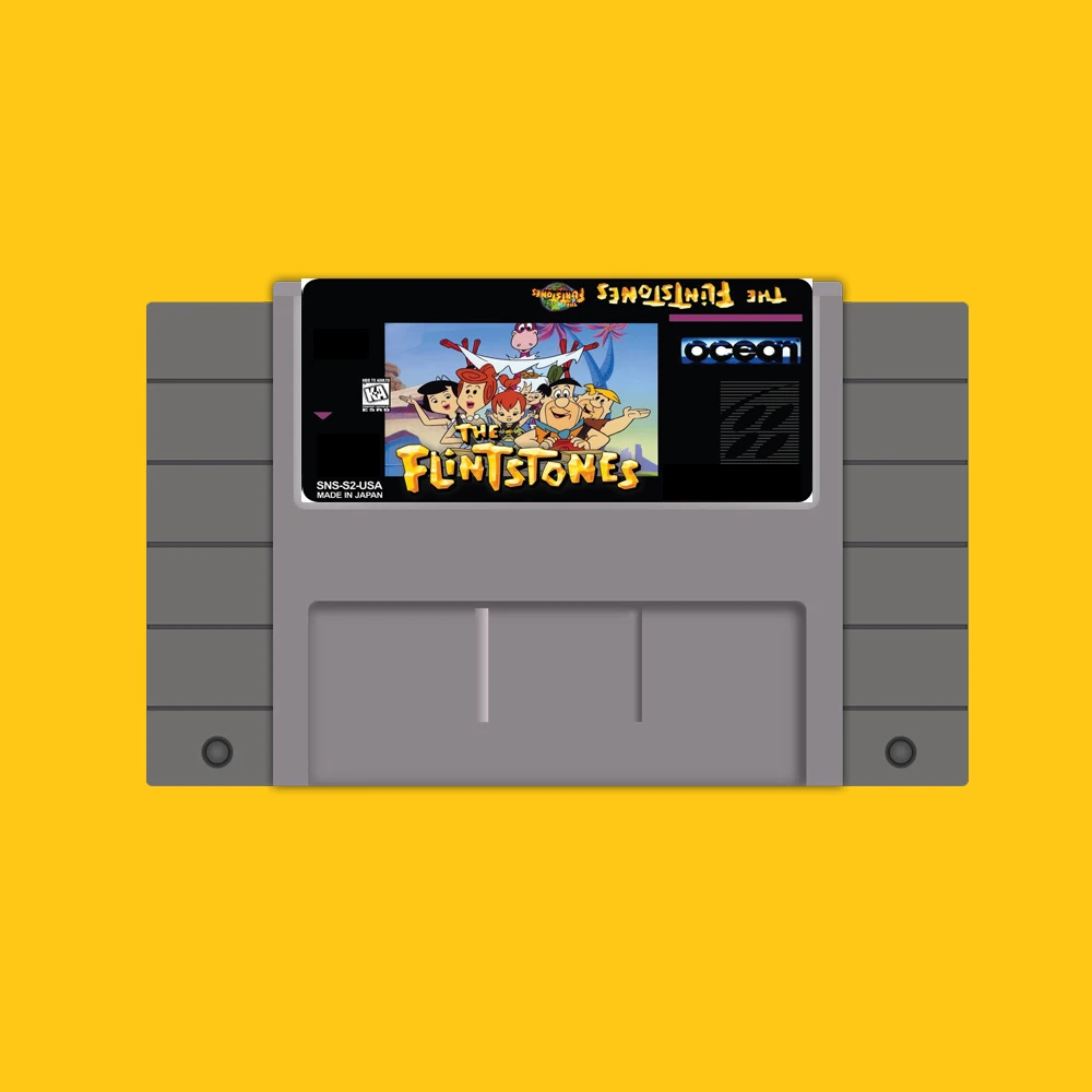 

The Flintstones 16 Bit Game Card For USA NTSC Game Player